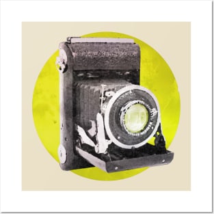 Retro camera in watercolor Posters and Art